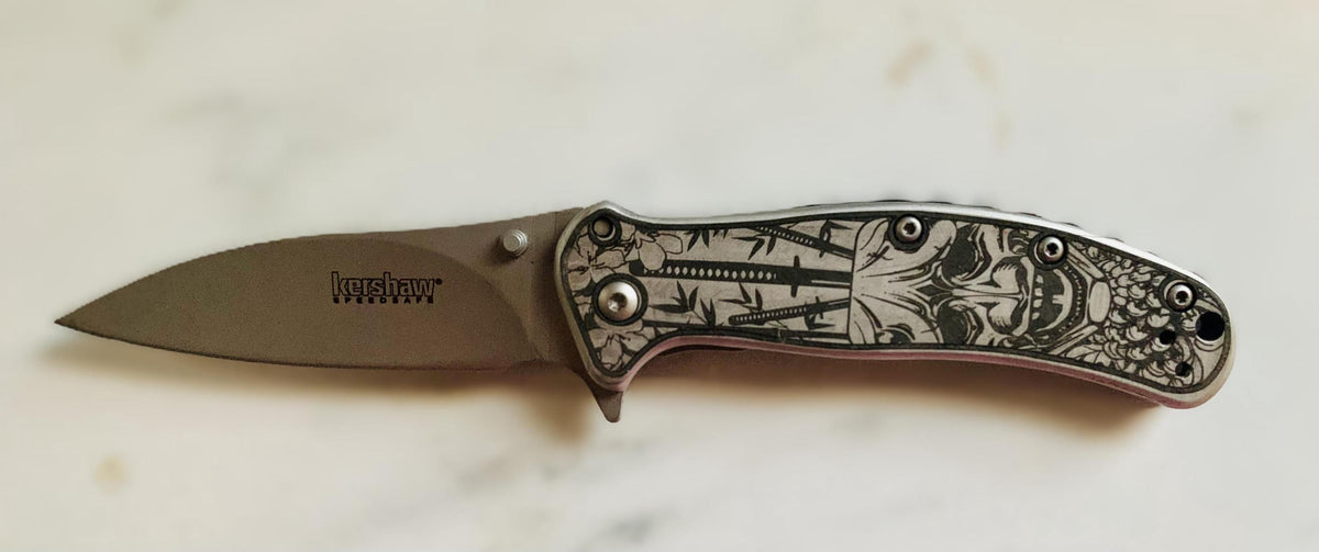 Personalized Folding Knife: Engraved Logo, Business Gift, Personalized, or customized.