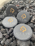 Personalized Engraved Stone Coaster- Set of 4 Slate Drink Coasters | Wedding Gift Set