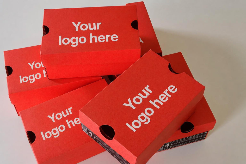Party Favor Mini Sneaker Box with Logo – Custom Display or Gift Packaging-5 boxes set. Shoe box