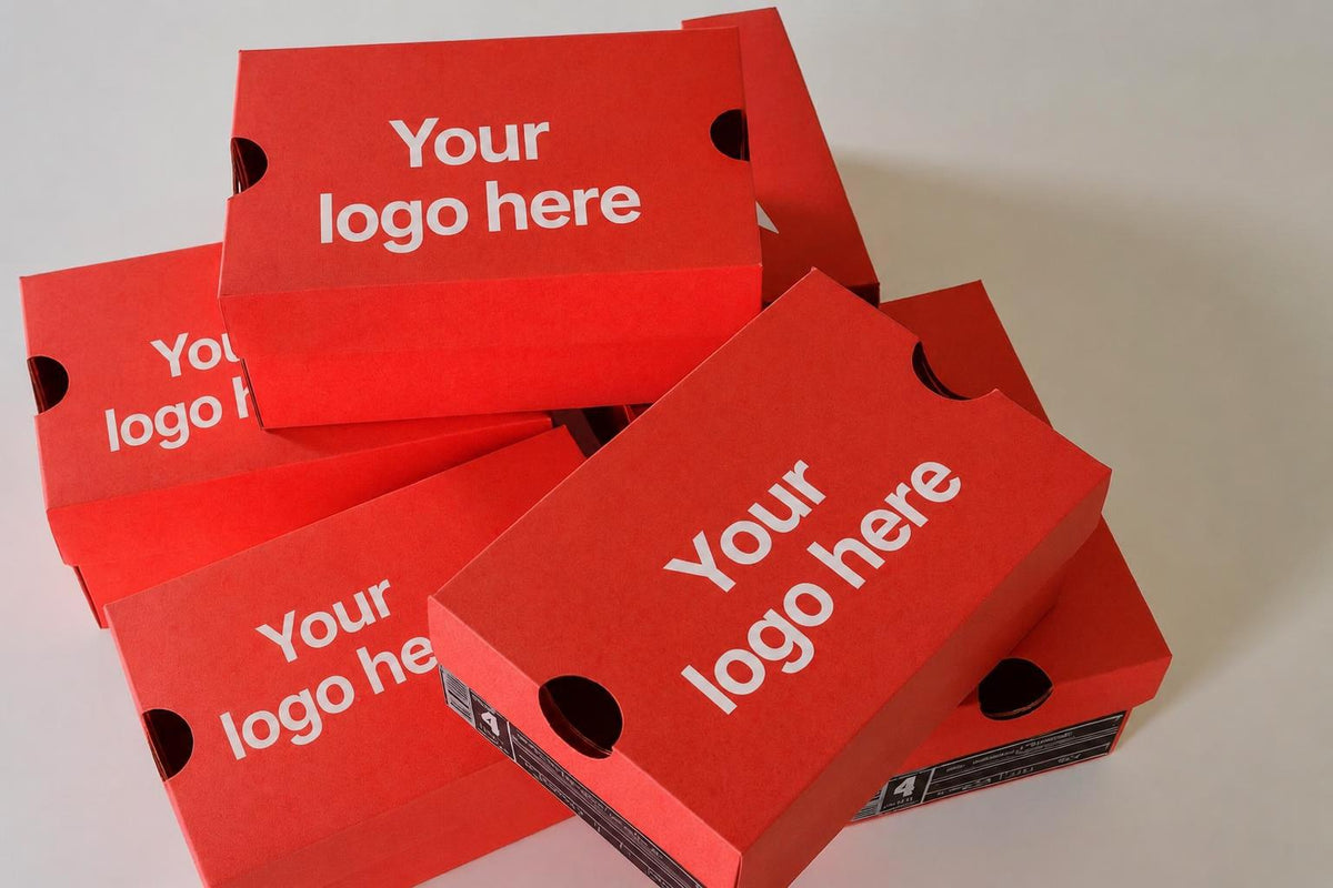 Party Favor Mini Sneaker Box with Logo – Custom Display or Gift Packaging-5 boxes set. Shoe box