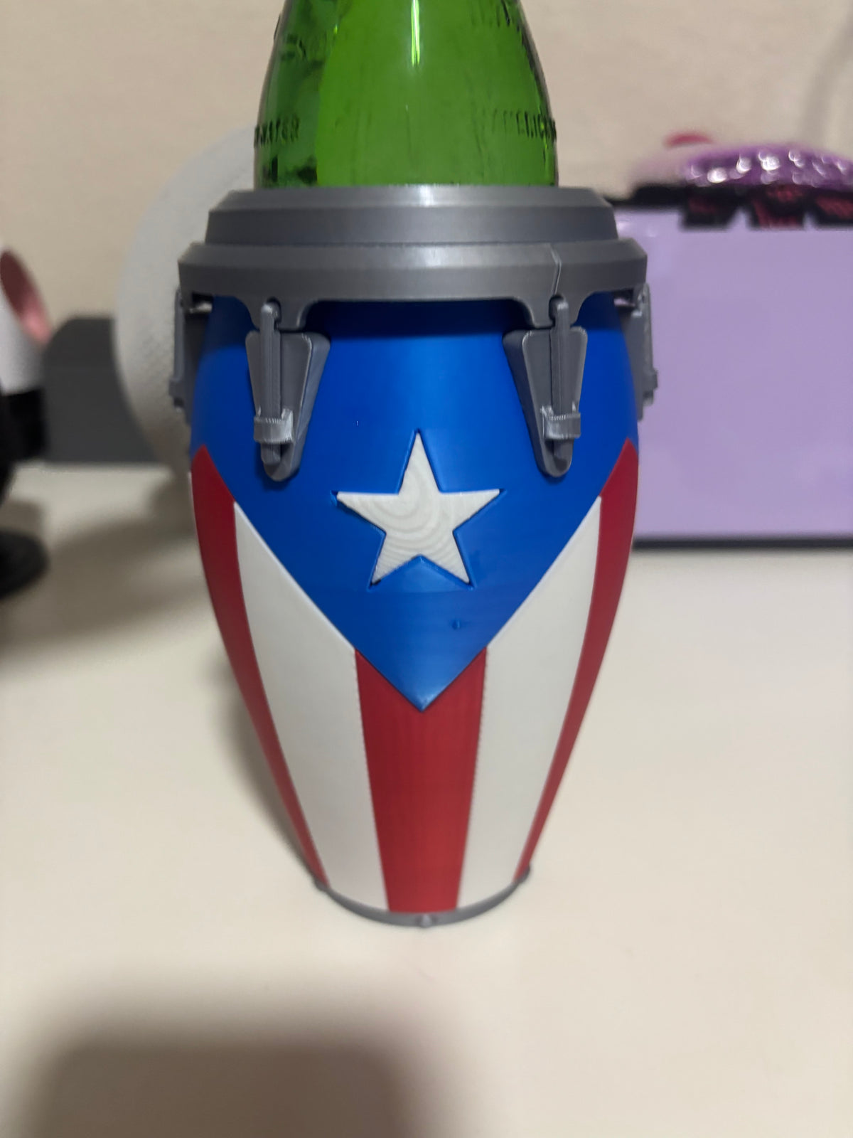 Flag Bottle Holder – Puerto Rico, Dominican Republic, Panama, Mexico, Spain, & Argentina